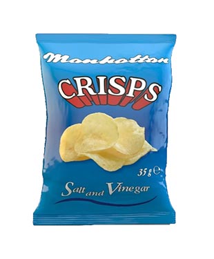 Picture of Manhattan Crisps Salt & Vinegar 35g (48 pack)