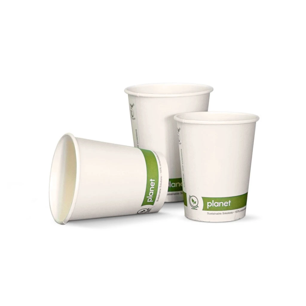 Picture of 12OZ, PCUP Compostble  Double Wall White Cup 500pk
