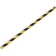 Picture of Paper Gold/Black Stripe Straw 8" (20cm) Box of 250