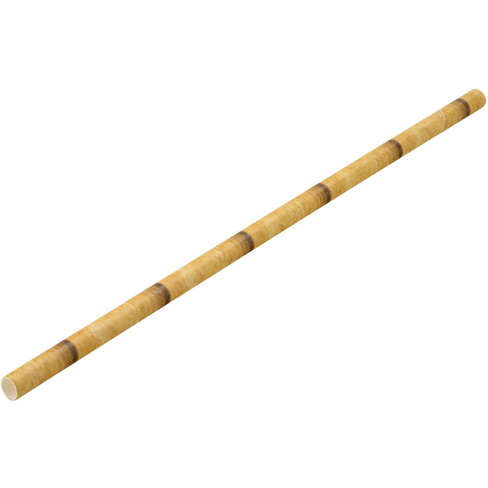Picture of Paper Natural Bamboo Straw 8" (20cm) Box of 250