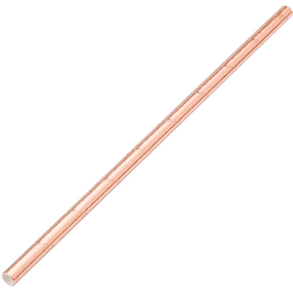 Picture of Paper Solid Copper Straw 8" (20cm)