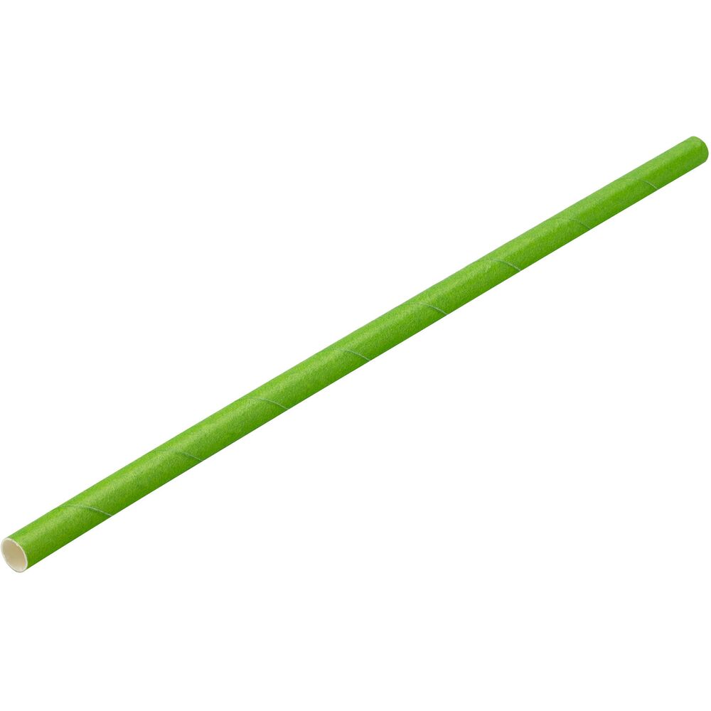Picture of Paper Solid Green Straw 8" (20cm) Box of 250