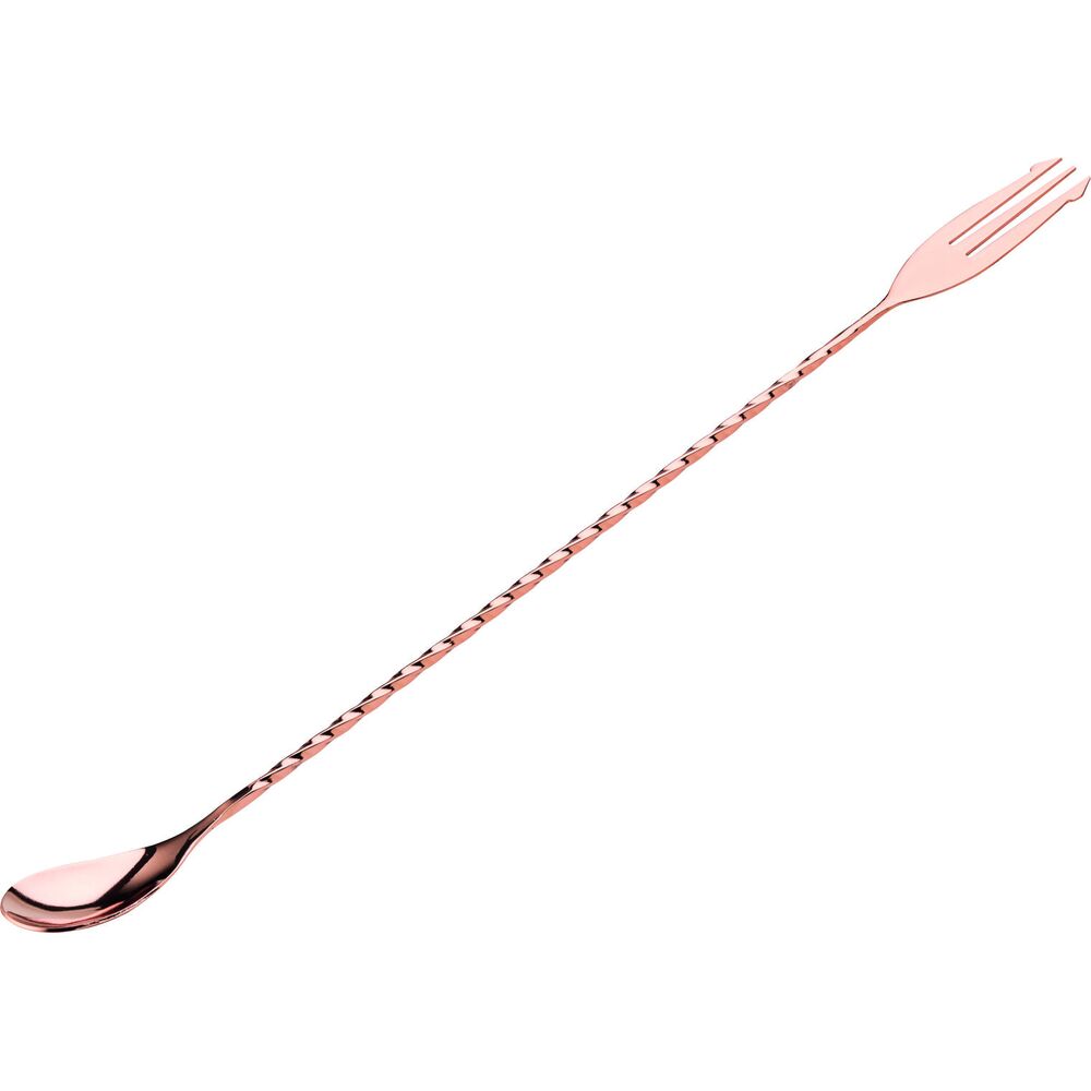 Picture of Fork End Copper Cocktail Mixing Spoon 12" (30cm)