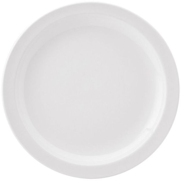 Picture of Pure White Narrow Rim Plate 10.75" (27.3cm)