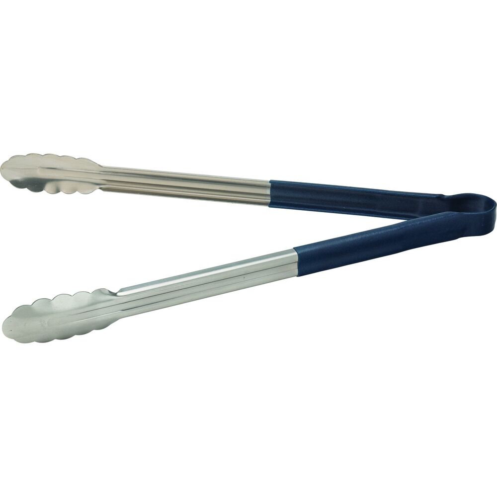 Picture of Stainless Steel Serving Tongs 16" (40cm) Blue
