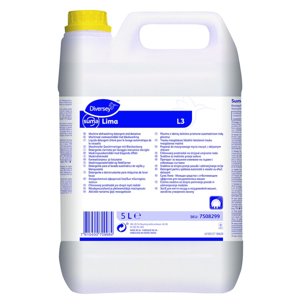 Picture of Suma Lima L3 5L - Liquid mechanical ware washing detergent for medium hard water