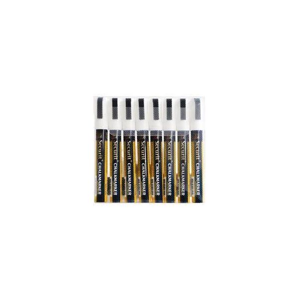 Picture of Securit 6mm Liquid Chalk Pens White 8pk