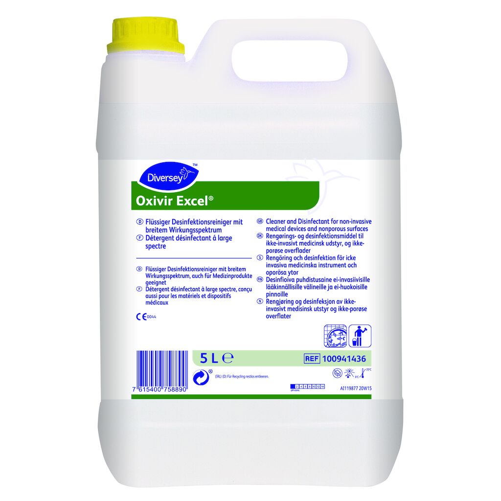 Picture of Oxivir Excel 5L - Cleaner and Disinfectant for nonporous surfaces and non-invasive medical devices