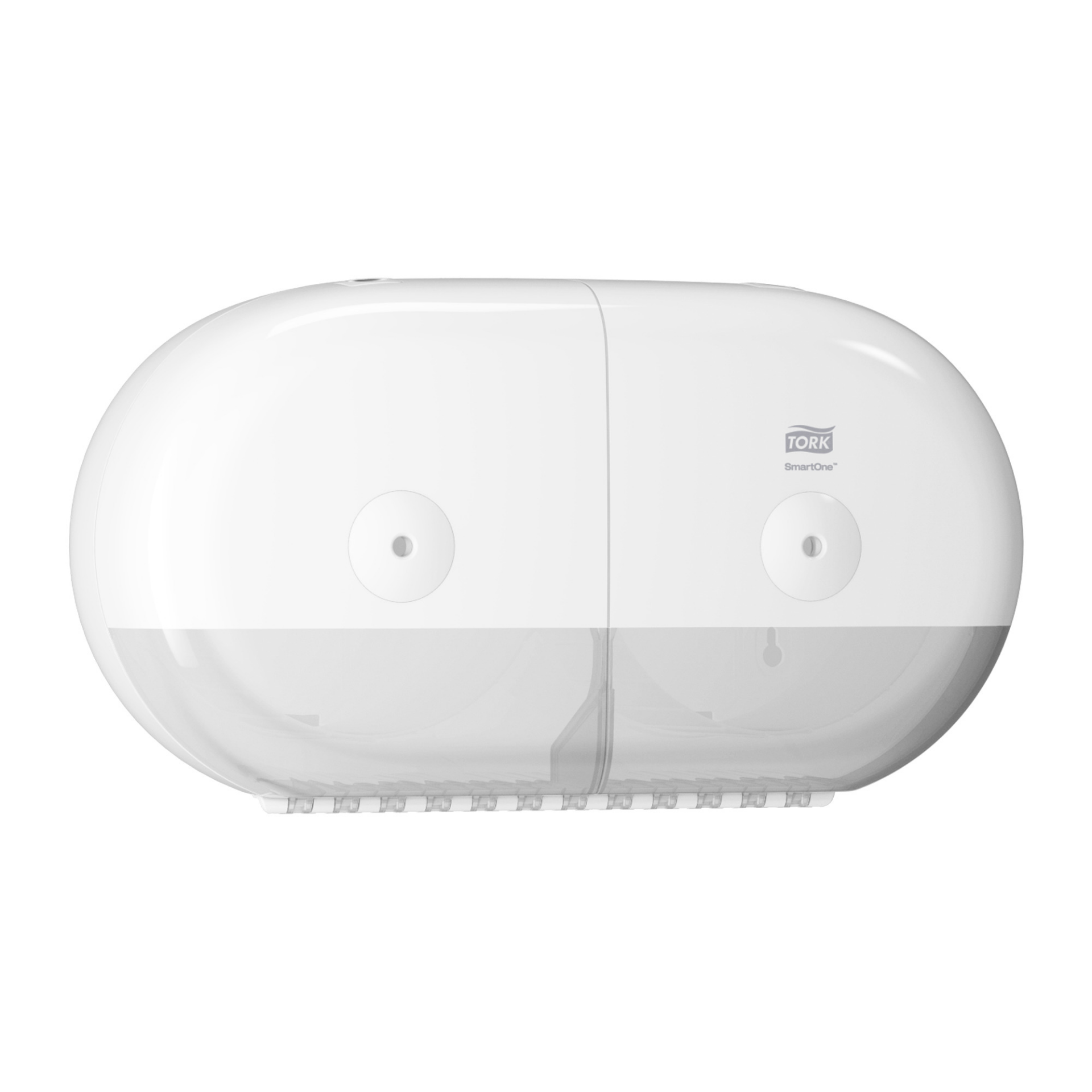 Picture of Tork SmartOne® Twin Mini Toilet Roll Dispenser White