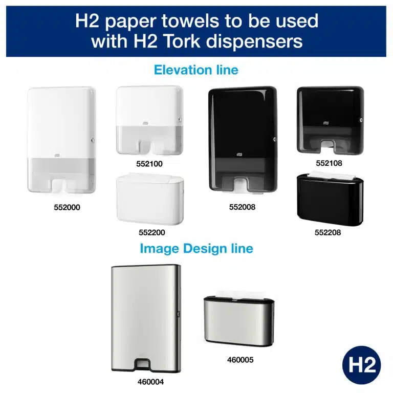 Picture of Tork Xpress® Multifold Hand Towels Blue H2, Universal, 1-ply, 100% Recycled Fibres, 12 x 250 Sheets, 471069