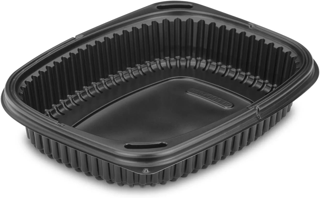 Picture of 1 Compartment Meal Tray, Black Base, 36oz COOK1250 ,320pk