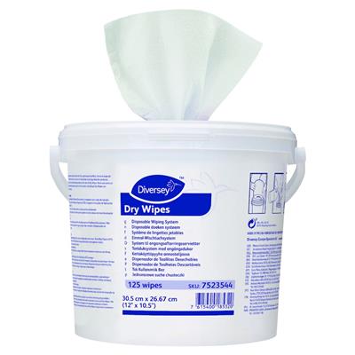 Picture of Di Dry Wipe REFILLS for buckets  6x125, (add your own sanitiser)