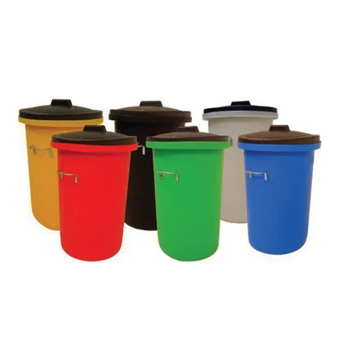 Picture of Heavy Duty Storage Bin with Lid  GREEN 110 Litre