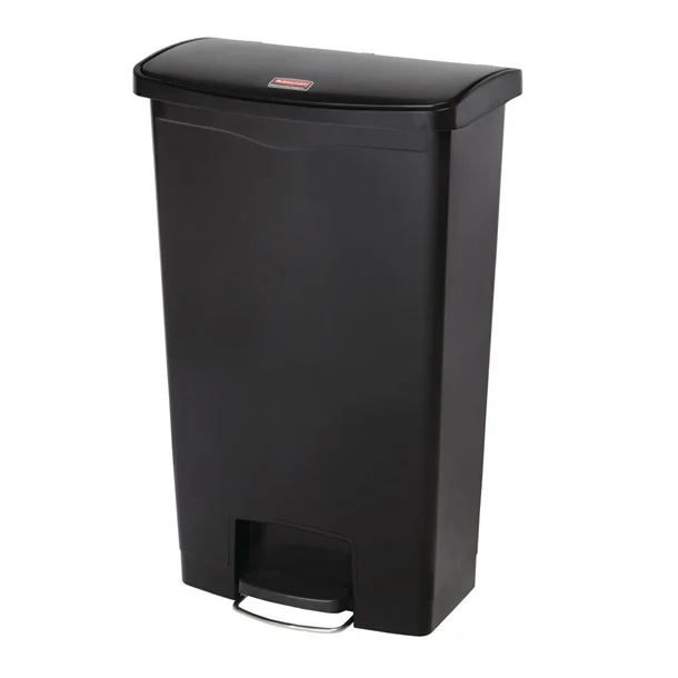 Picture of Rubbermaid Slim Jim Step on Front Pedal Black 68Ltr