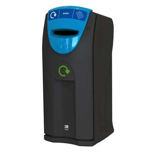 Picture of 140L Maxi Envirobin with blue  SLOT aperture for Paper Recycling
