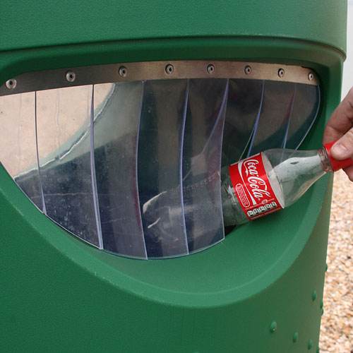 Picture of EcoArc - Pivoting Litter Flap or Seagull Flap, Stops Birds Picking Litter from Bin