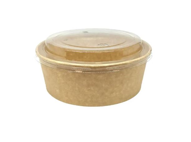 Picture of 750ml Squat Kraft Salad Bowl (without Lid) 26oz  300/ case 