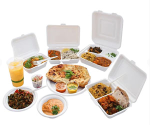 Picture of 6x4" Bagasse Small Meal Box 1000pk