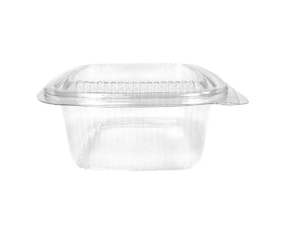 Picture of 500cc Squared Hinged Salad Container (400/case) 