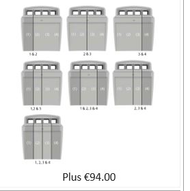 Picture of Evolution City QUAD Bin1074x956x430cm - 4 compartment