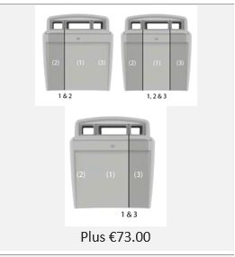 Picture of Evolution City TRIO Bin1074x956x430cm - 3 compartment