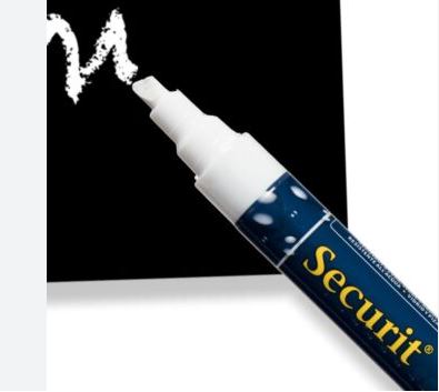Picture of Securit 6mm Liquid Chalk Pens White 8pk