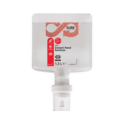 Picture of SURE Instant Hand Sanitizer 4x1.3L - Non-classified highly efficacious alcohol-free foam hand rub with a refreshing fragrance
