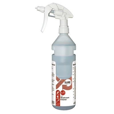 Picture of SURE Washroom Cleaner Empty Bottlekit - 750ml 6x1pc - Spray bottle 750 ml canyon foam trigger white, empty for SURE Washroom Cleaner