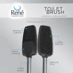 Picture of René 3in1 WHITE Flexible Toilet Brush& Holder