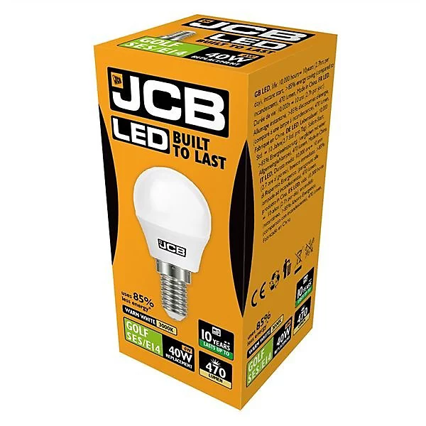 Picture of CDU12 JCB LED GOLF LAMP 470lm OPAL E27 3000k, 12 pack Screw in