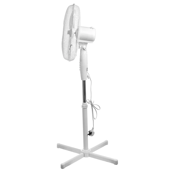 Picture of Jegs 16 Inch Floor Standing 45W Oscillating Pedestal Fan 3 Speed Air Cool White