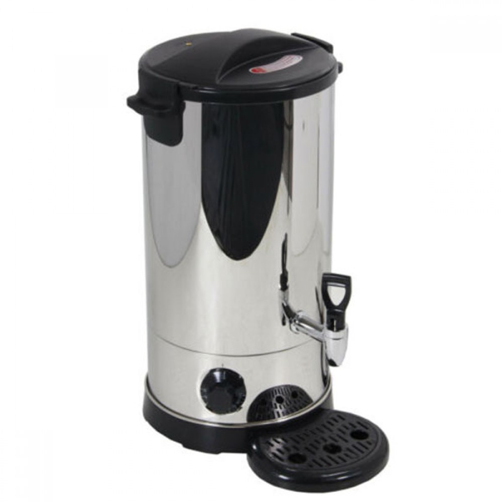 Picture of QUALTEX 9 LITRE STAINLESS STEEL CATERING URN HOT WATER BOILER