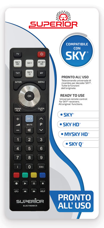 Picture of UNIVERSAL REMOTE SKY /SKY HD & HD+/ SKY Q /MY