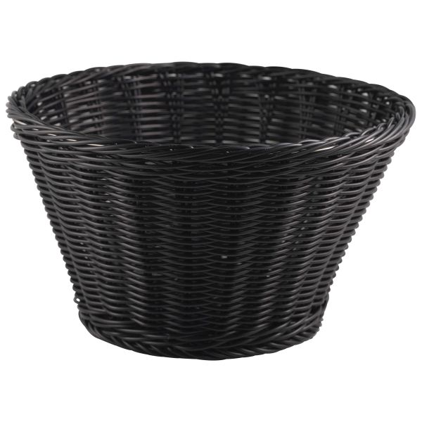 Picture of Polywicker Display Basket 26cm Dia Black (1)