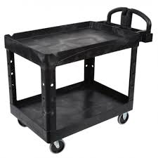 Picture of Rubbermaid HD Ergo Handle Utility Cart Lipped