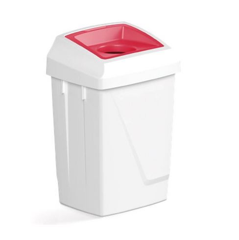 Picture of 50L Atlas Bin with Red Lid for Metal Cans.