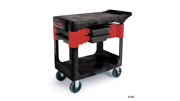 Picture of TRADES CART WITH 5" CASTERS, INCLUDES 2 PARTS BOXES AND 4 PARTS BINS, BLACK