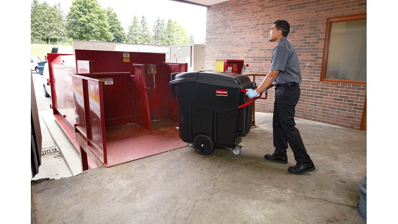 Picture of Rubbermaid Mega Brute Mobile Waste Collector, Linen Truck, Stock mover.