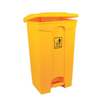 Picture of Bin Pedal Polypropylene 87L YELLOW