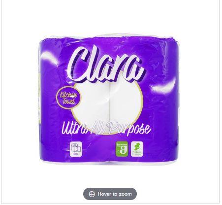 Picture of Clara Pure White 2ply Kitchen Towel  20 rolls