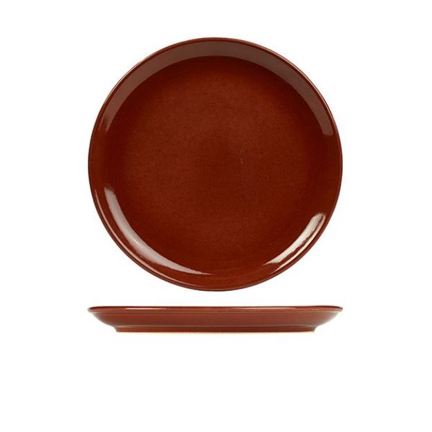 Picture of Terra Stoneware Rustic Red Coupe Plate 24cm