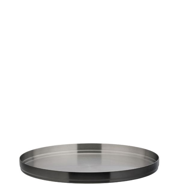 Picture of Brushed Black Round Plate 9" (23cm)