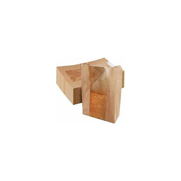 Picture of 180X90X340 SMALL Brown Kraft Bread Bag Window