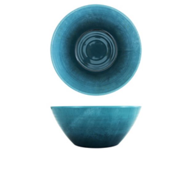 Picture of Light Blue Glazed Melamine Casablanca Bowl 24.5 x 10cm 245 x 100mm (Dia x H) 2.6L