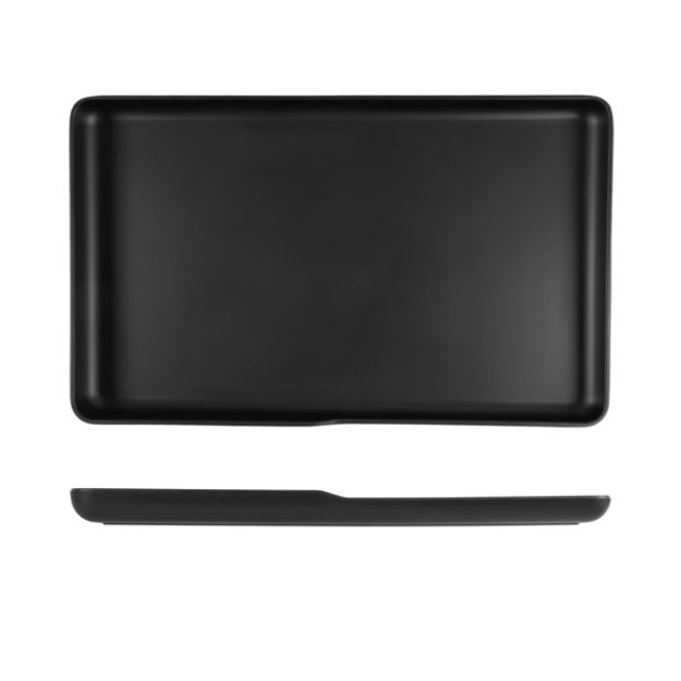 Picture of Black Copenhagen Melamine GN 1/1 Platter 53 x 32.5 x 3.5cm GN1/1- 530 x 325 x 35mm (L x W x H)