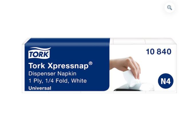 Picture of Tork Xpressnap® White Disp Napkin N4 (9000)