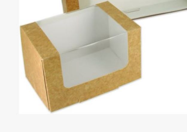 Picture of Kraft Cake box with window 19x10x10cm (50)