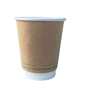 Picture of 8oz Kraft Greenspirit Aqueous DW Hot Cups 500
