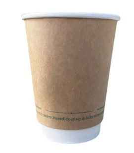 Picture of 12oz Kraft Greenspiri Aqueous DW Hot Cups 500