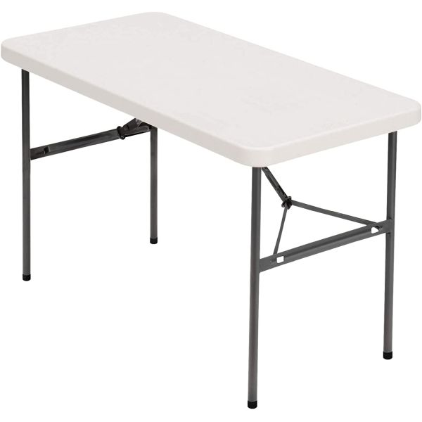 Picture of Bolero PE Rectangular Folding Table White 4ft